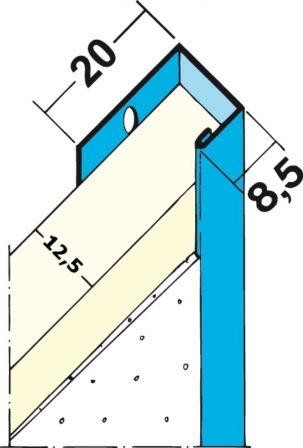 Lezáró profil horganyzott acél 300 cm PROTEKTOR .