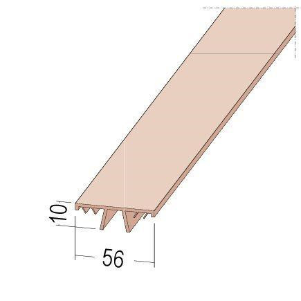 PVC fedőlemez 12x56 mm 3 m/db  ( 5156+3765)