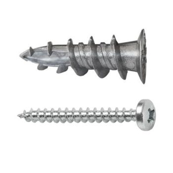   Fém önfúró gipszkarton dűbel 13x31mm + csavar (12 db/csomag)