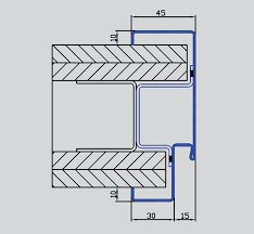 1000x2125/150 Domoferm acéltok gipszkarton falba