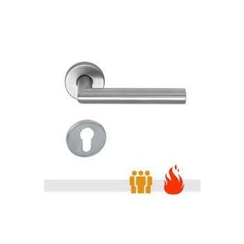 THEMA-PRO INOX Rozettás  PZ kilincsgarnitúra