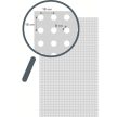 Nida SONIC Perforált karton 8/18R 1188x1998x12,5 mm fehér fátyol kasírozás
